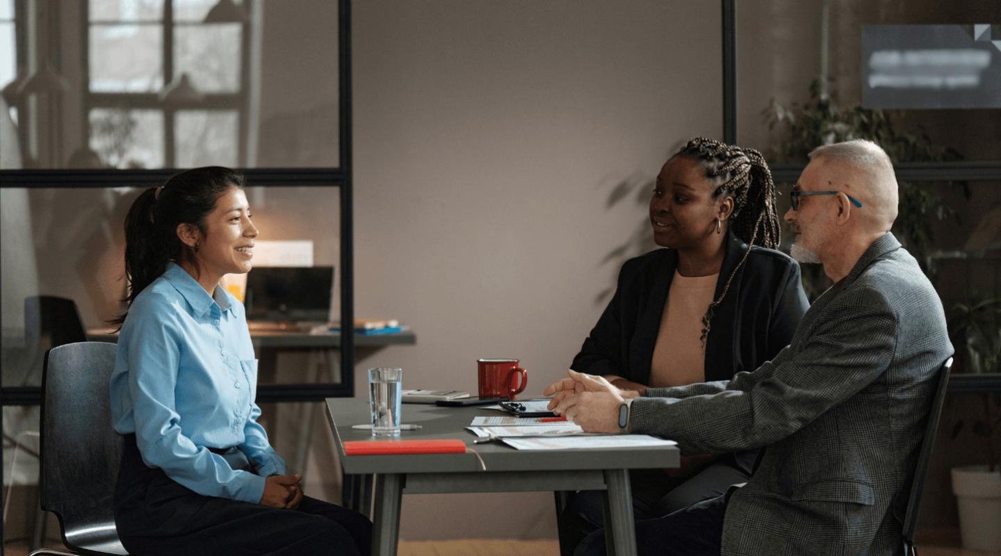 people talking in meeting